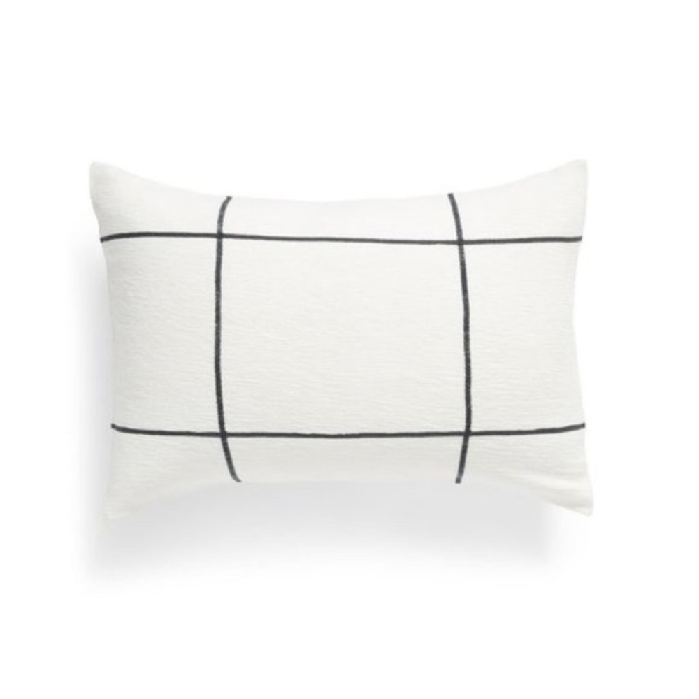 Treasure & Bond Yarn Dyed Grid Sham
